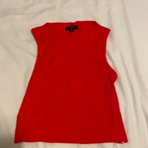 j crew red tank top
